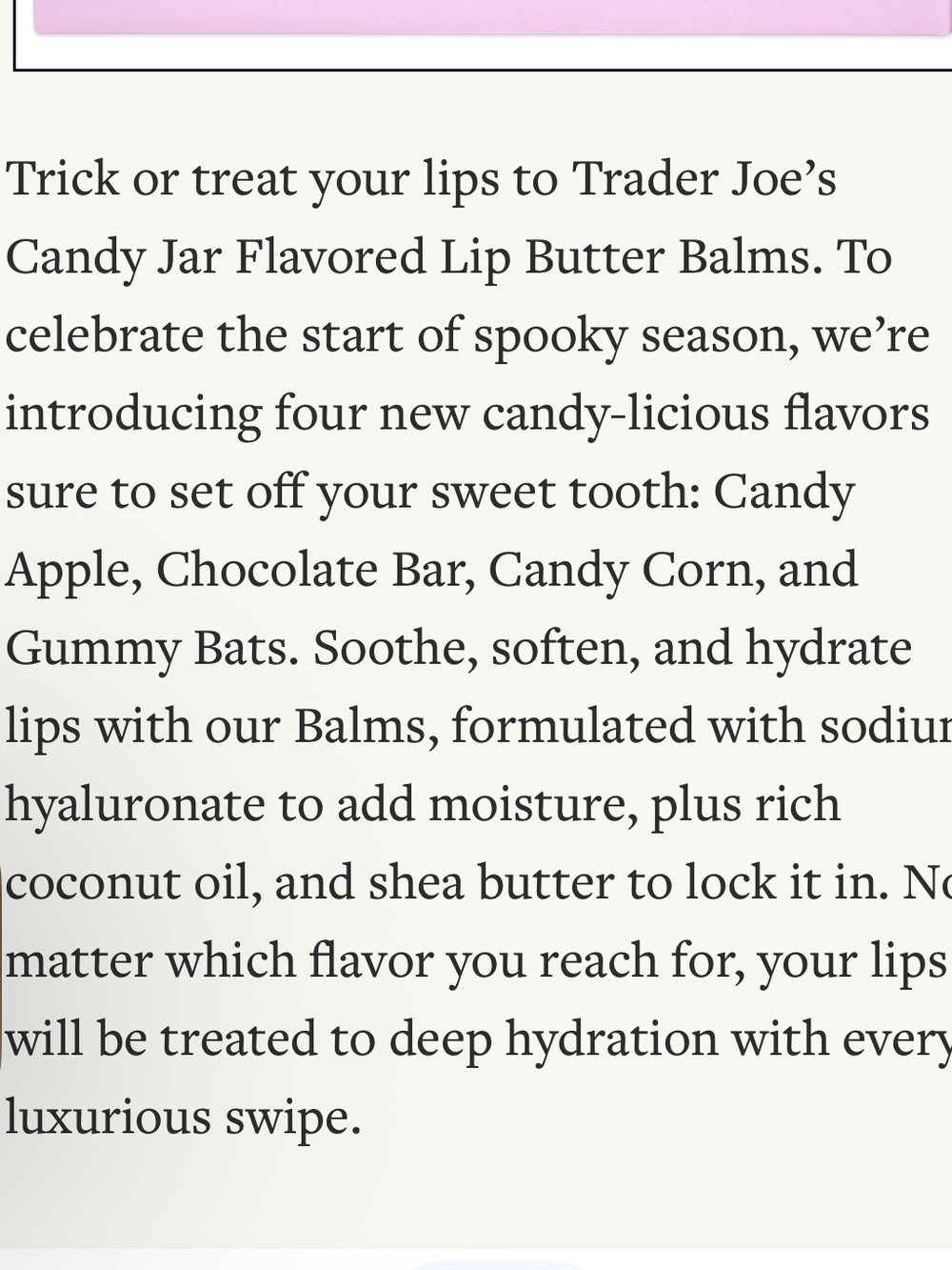 Trader Joe’s Candy Jar Lip Butter Balm
 Set of 4 - Picture 8 of 8